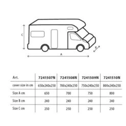 Camper Cover | SI 6 M - 600-650 14 Camper Cover | SI 6 M - 600-650 -Landosport Saldi camper cover si 6 m 9