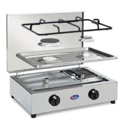Parker® Fornello A Gas 2F Inox -Landosport Saldi fornello a gas inox 200 2