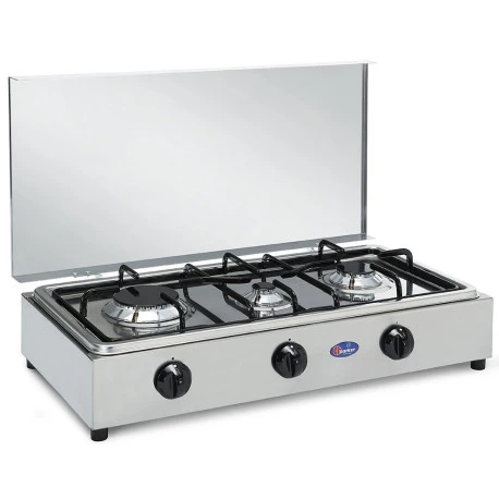 Parker® Fornello A Gas 3F Inox 3 Parker® Fornello A Gas 3F Inox