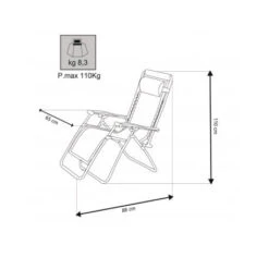 Poltrona Sdraio Cosma Comfort -Landosport Saldi poltrona comfort cosma alto grado di comfort struttura pieghevole 2