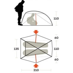 Tenda Ferrino Nemesi 2 PRO -Landosport Saldi tenda ferrino nemesi 2 pro leggera intuitiva struttura interna rapido montaggio hiker ciclismo 4