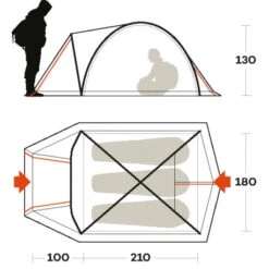 Tenda Ferrino Tenere 3 -Landosport Saldi tenda ferrino tenere 3 stagioni essenziale semplie montaggio facile buona abitabilita 2