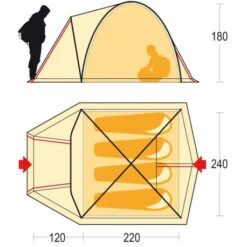 Tenda Ferrino Tenere 4 8 Tenda Ferrino Tenere 4 -Landosport Saldi tenda ferrino tenere 4 stagioni essenziale semplie montaggio facile buona abitabilita 2